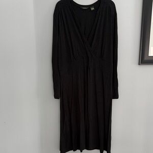 Eddie Bauer Classic Black Long Sleeve Dress